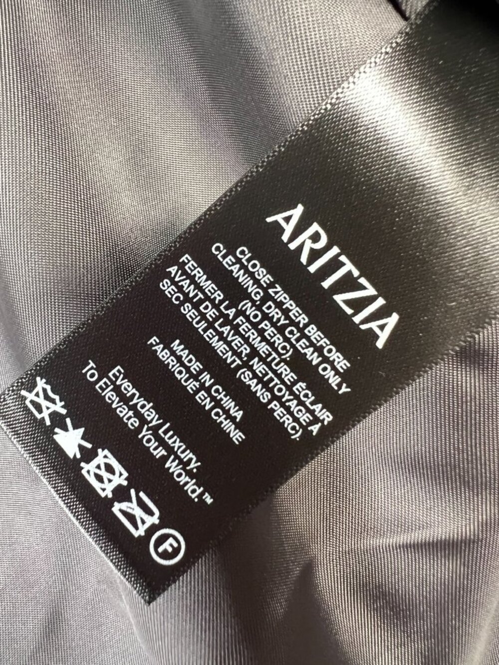 Babaton Aritzia Succession Bomber Jacket Cropped Gray Structured Small - Picture 16 of 16